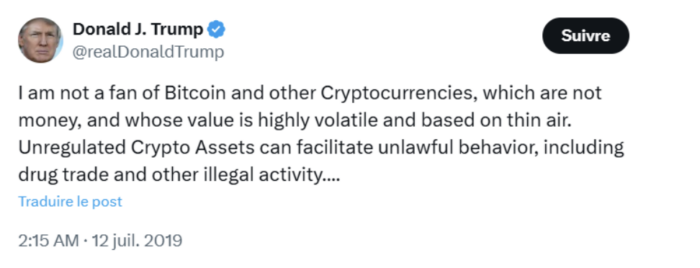 découvrez comment trump soutient le bitcoin en opposition aux banques traditionnelles et ce que cela signifie pour l'avenir de la finance.